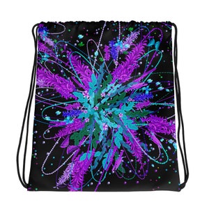 Sweet Jungle,Night (Drawstring bag)