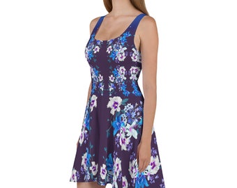 Night Flowers (Skater Dress)