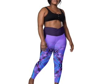 Yoga leggings active wear colorful print stylish Yoga wear lover graphic design cute design Yoga leggings Dance fitness sportswear