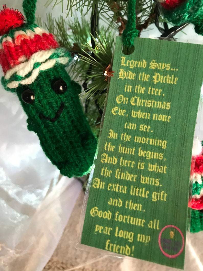 German Christmas Pickle Poem Printable