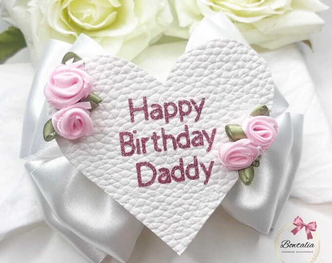 Personalized Baby Girl Bow Headband: Birthday, Father's Day