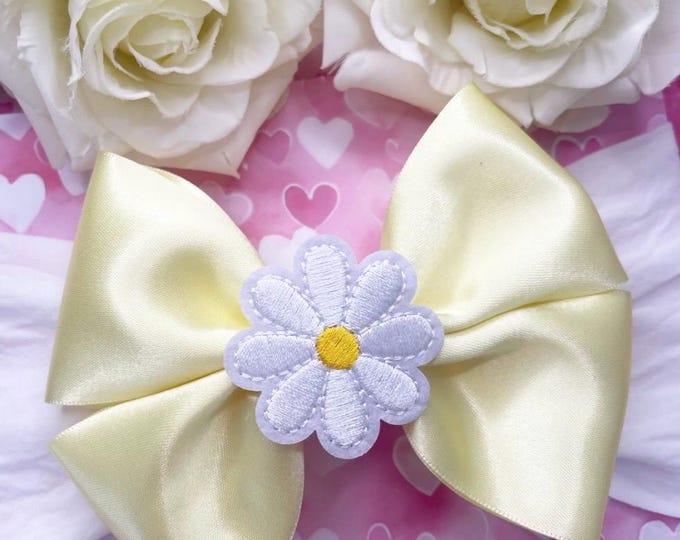 Lemon Bow Baby Headband  - Flower bow, hair accessories