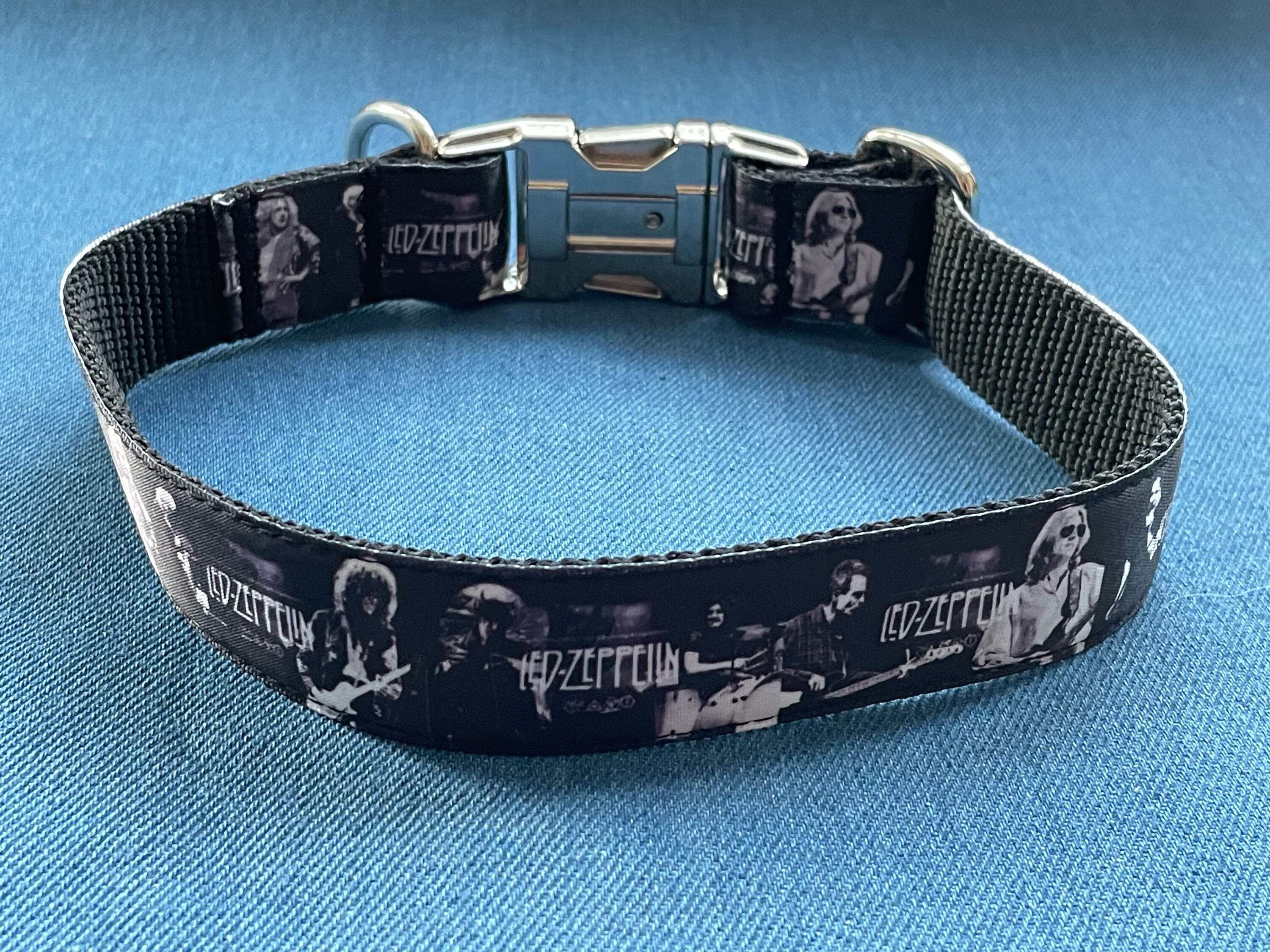 Hand made Unofficial Led Zeppelin new Design Dog Collar Etsy Canada
