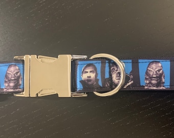 Hand-made Monster Film Reel dog collar