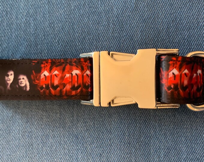 Hand-made Unofficial AC/DC Dog Collar - Etsy