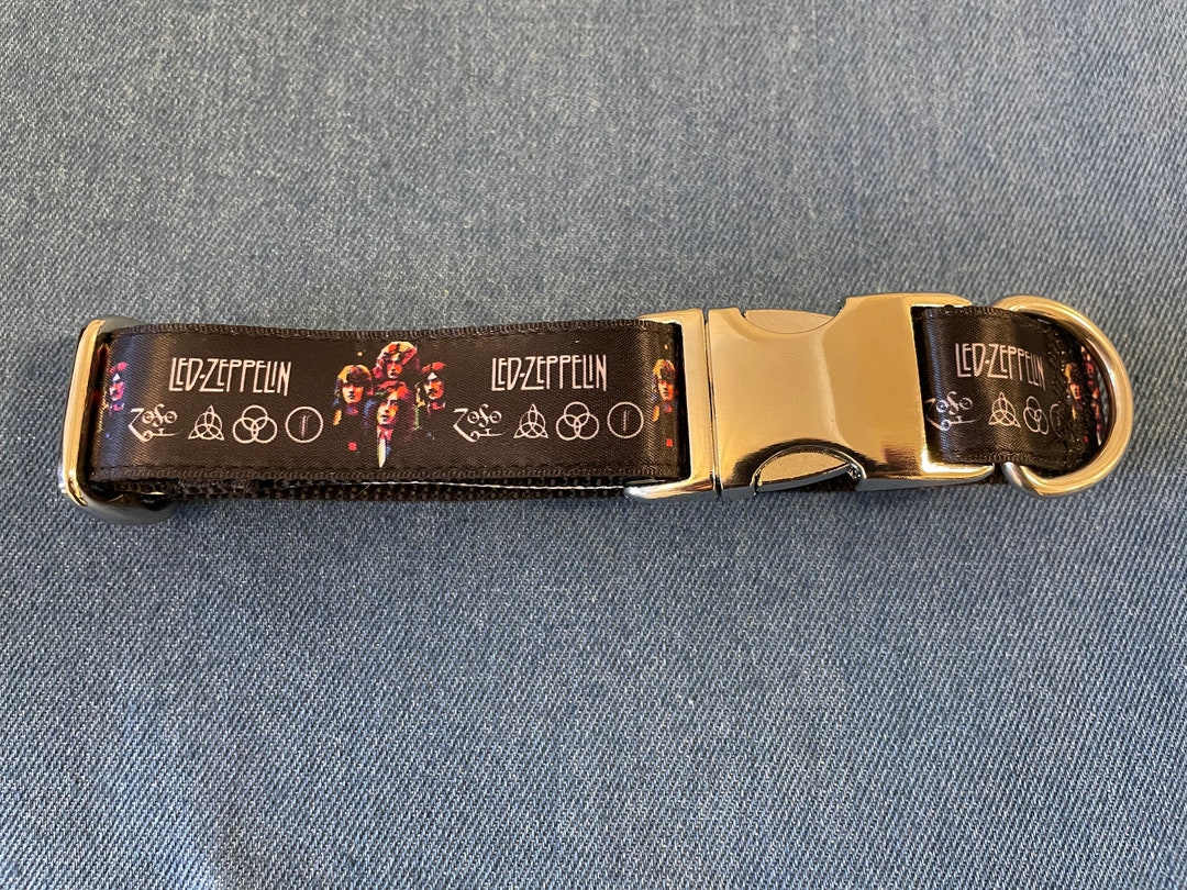 Handmade Unofficial Led Zeppelin Dog Collar Etsy