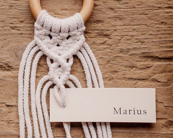 Serviettenring | Makramee | Boho | Holz | Tischdeko