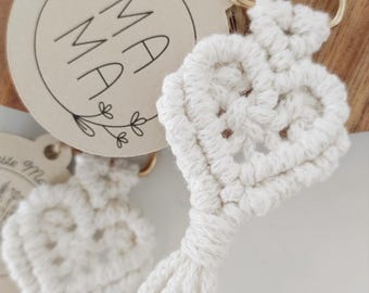 Anhänger | Herz | Makramee | Mama | Geburtstag | Muttertag | handmade
