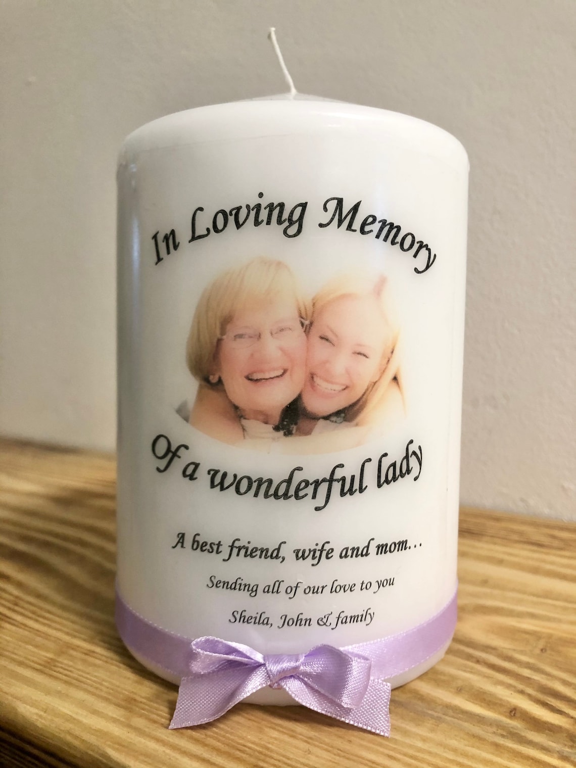 In loving memory candle remembrance condolences memorial Etsy