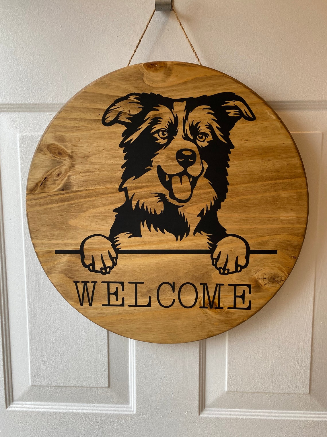 Dog Door Hanger Dog Breed Door Hanger Decor Personalized Etsy