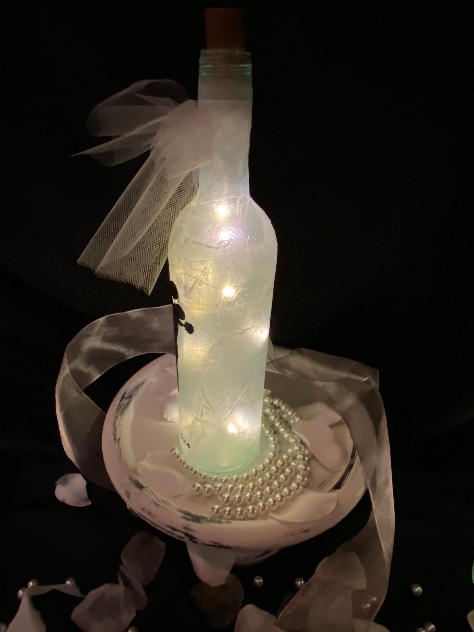CUSTOMIZED Wine Bottles With Fairy Lights. First Dateproposal Etsy