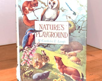 Nature's Playground Vintage Book (1965), Illustrated Natural History