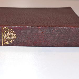Dumas. Louise de la Valliere (1920s) Illustrated small leather antiquarian book. Decorated Spine. Instant library.