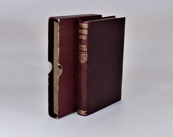 Barchester Towers. Anthony Trollope. Small leather antiquarian book with slipcase. Decorated Spine. Instant library.