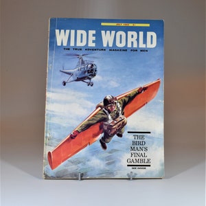 Wide World. The True Adventure Magazine for Men. July 1962. Vintage magazine.