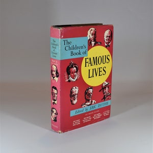 Libro per bambini d&#39;epoca: Famous Lives, Odhams, anni &#39;60