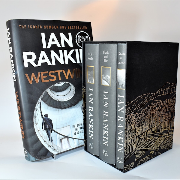 Ian Rankin Bundle. Westwind Signed 1st Edition & Rebus Anniversary Set of Three (3) Books in Decorative Slipcase.  (2017) Pictorial Covers