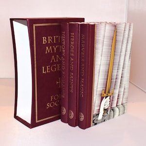 Folio Society Book. British Myths & Legends. 3 Vols (2002) Illustrated. Slipcase. Mythology. Decorative Collectible Vintage History Set