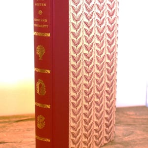 Folio Society Book. Jane Austen. Sense and Sensibility (1997) Illustrated. Vintage. Decorative.  Classic English Literature.