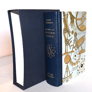 Folio Society Book. History of Western Science (2007) Illustrated. 1/4 Leather. Sprayed Gilt Edge.  Decorative Cover and Spine. Bibliophile