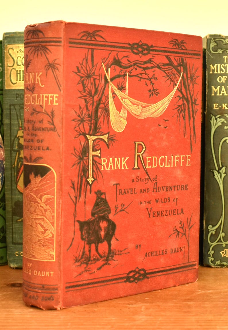 Antique Illustrated Adventure Book: Frank Redcliffe, Victorian Era - Etsy