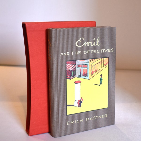 Folio Society Book. Emil & the Detectives. Erich Kastner (2008) Illustrated. Decorative. Literary gift. Michael Rosen Introduction.
