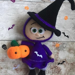 Halloween Witch Doll Crochet Pattern (Digital Download)
