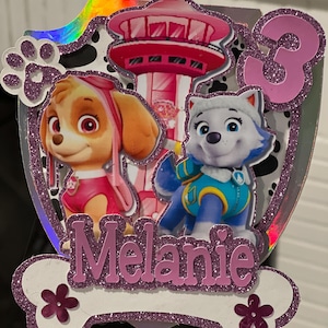 Paw Patrol Birthday Cake Topper