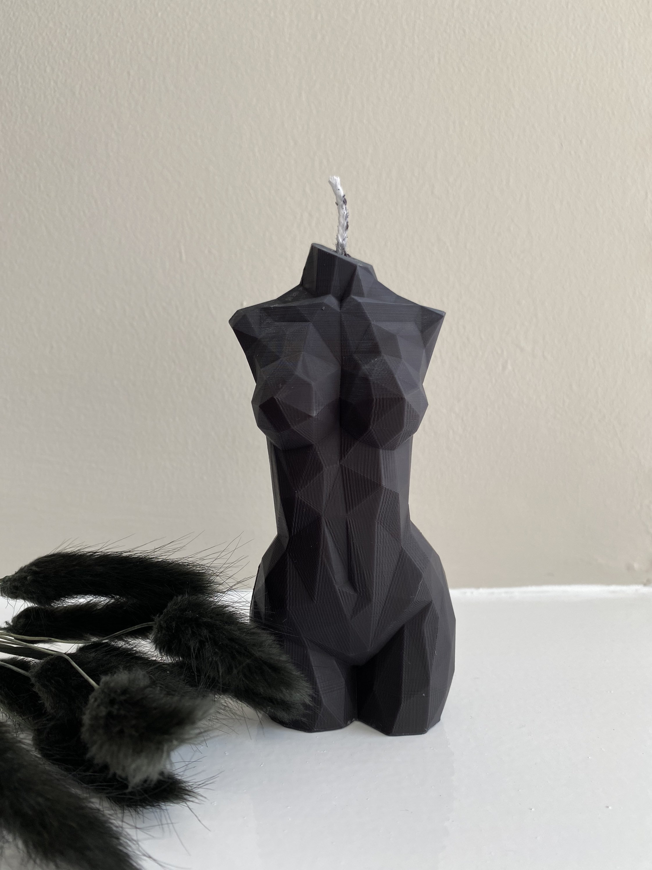 Geometric Female Body Candle / Body Candle / Soy Wax Candle / | Etsy