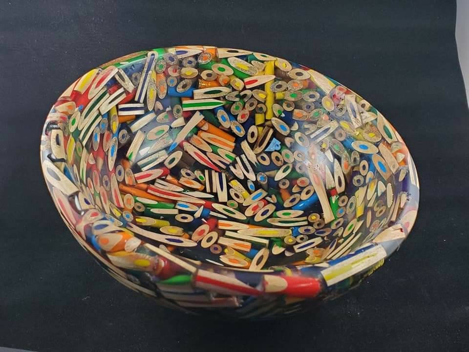 Colored Pencil Bowl Etsy