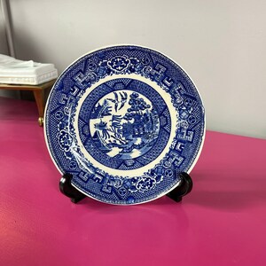Vintage Blue Willow Bread Plate Saucer Homer Laughlin USA