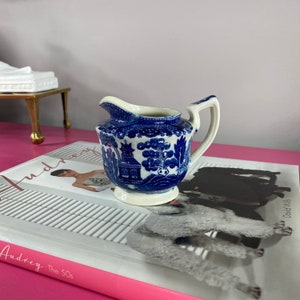 Blue Willow Creamer Pitcher Japan
