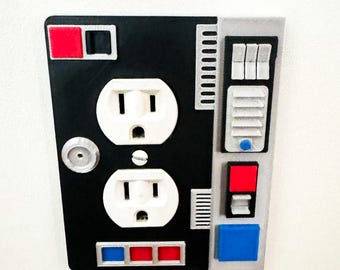 Star Wars-stopcontact: 3D-geprint stroompaneel