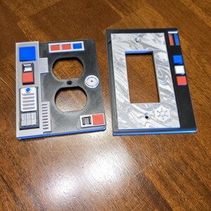 Star Wars Beskar Security Light Switch Cover: 3D Printed Wall Decor image 6