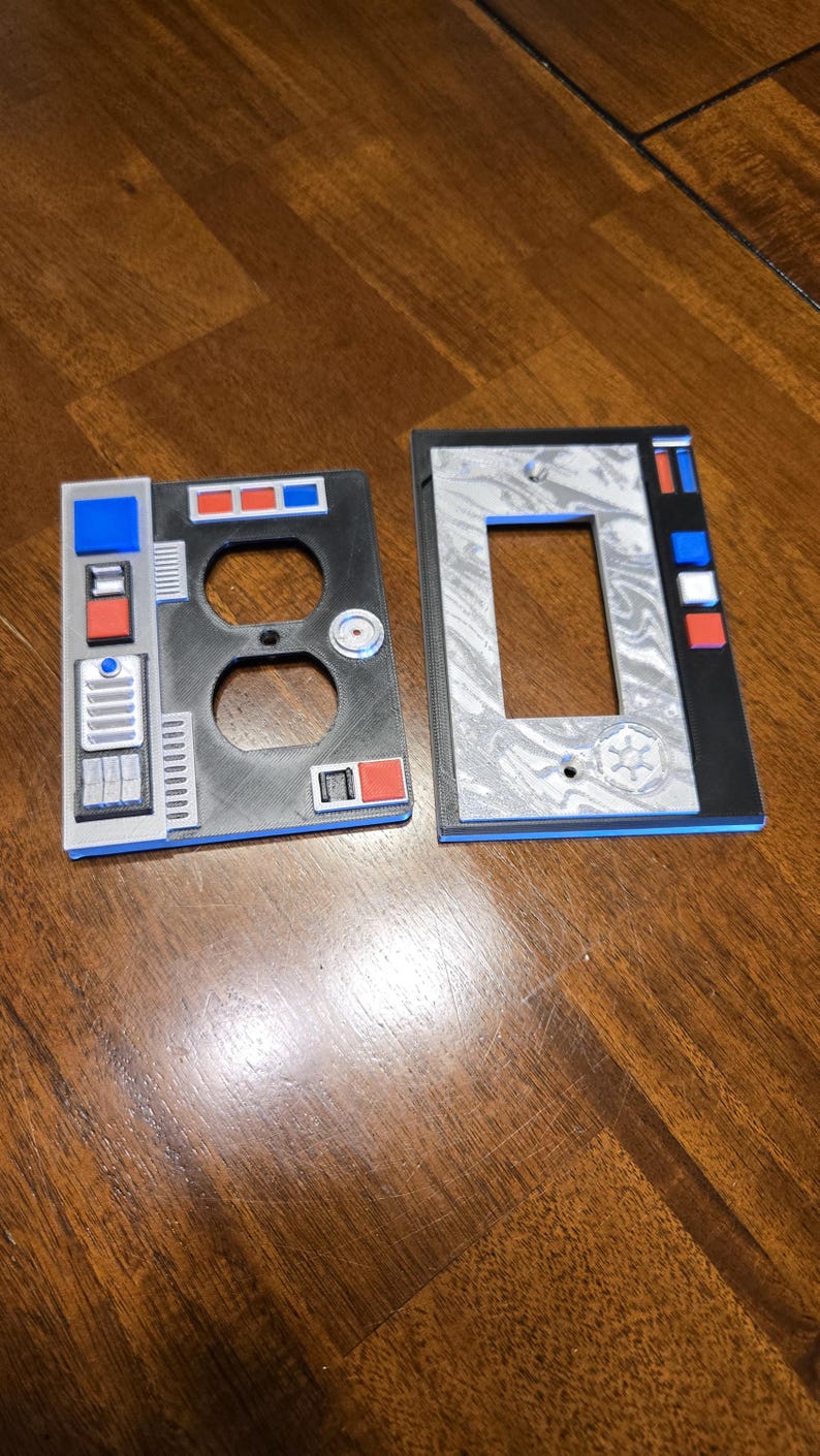 Star Wars Beskar Security Light Switch Cover: 3D Printed Wall Decor image 6