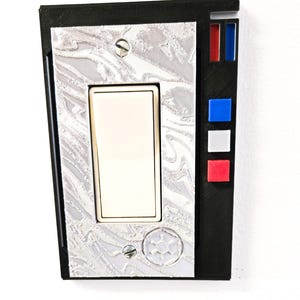 Star Wars Beskar Security Light Switch Cover: 3D Printed Wall Decor image 1