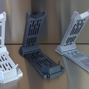Verwitterter 3D Lichtschwert Ständer: Universelles Vertikales Display, von Star Wars inspiriert Bild 12