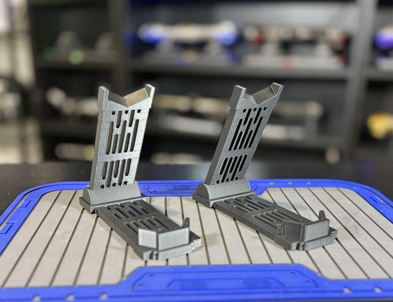 2 Lightsaber Stand Set: Dual Vertical Display, Universal Hilt Holder image 14