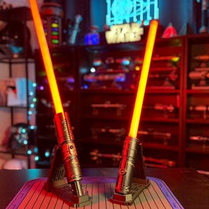 2 Lightsaber Stand Set: Dual Vertical Display, Universal Hilt Holder image 15