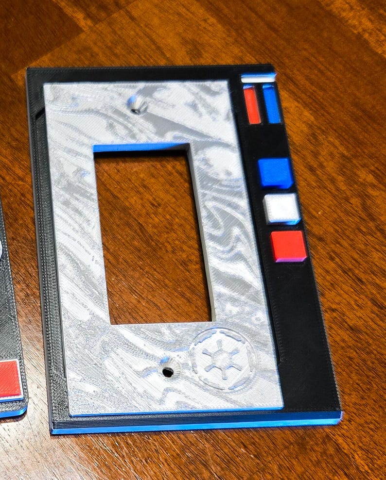 Star Wars Beskar Security Light Switch Cover: 3D Printed Wall Decor image 5