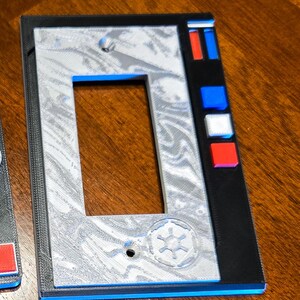 Star Wars Beskar Security Light Switch Cover: 3D Printed Wall Decor image 2