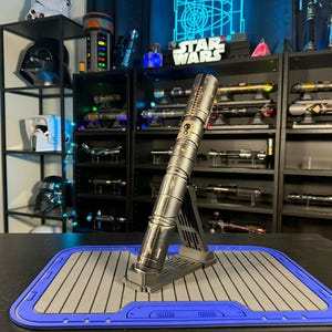 2 Lightsaber Stand Set: Dual Vertical Display, Universal Hilt Holder image 5