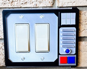 Panel de alimentación DUAL de Star Wars: cubierta para interruptor de luz doble impresa en 3D