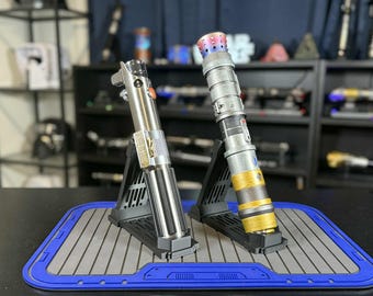 2 Lightsaber Stand Deal!!! TWO Stands for Price of One!!! Universal Stand!  Holds ANY Hilt including Savi&#39;s Lightsabers & Legacy sabers!