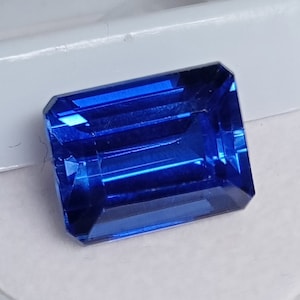Certified 11.70 Ct natural AAA Blue Tanzanite Loose gemstone origin Tanzania, Tanzanite stone for ring, Emerald cut blue Gemstone WN042