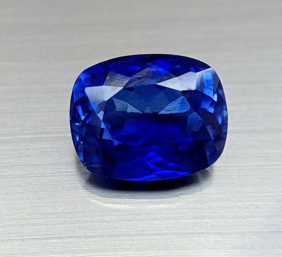 Certified 13.65 Ct Natural Flawless Tanzanite Blue Cushion Cut Loose Gemstone Natural Tanzanite, Ring Size Best Offer Sale AAA Quality JP722