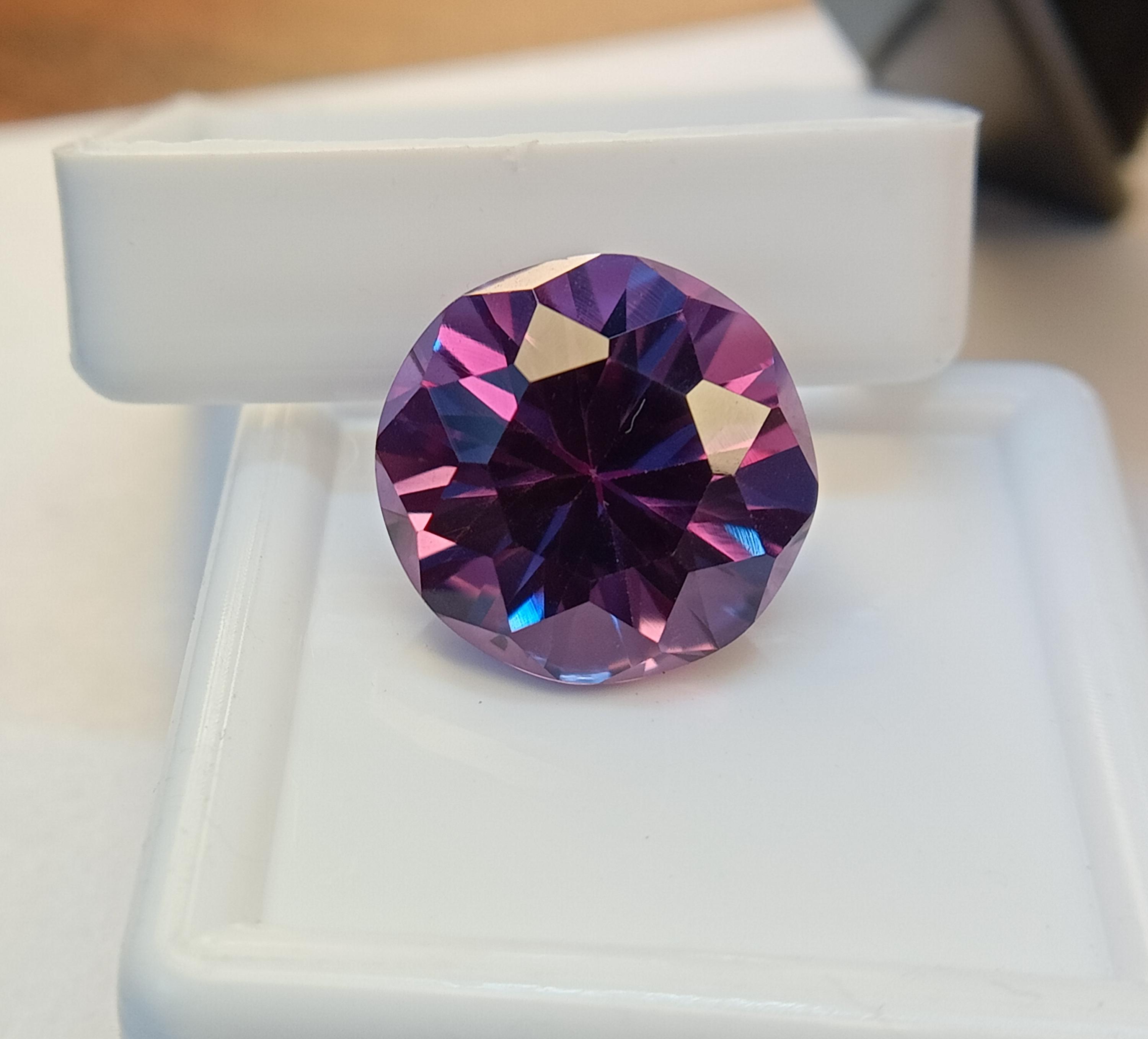 Natural Certified Alexandrite 12.85 Ct Stone AA+ Quality
