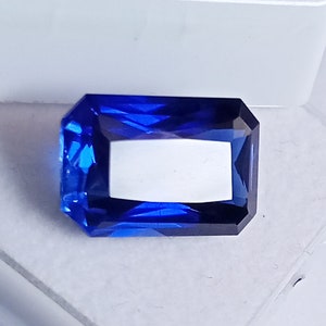 Emerald Cut Tanzanite Natural AAA+ Certified Blue Tanzanite 8.25 Ct Loose Gemstone Tanzania, Stone for Ring Blue Tanzanite Best Sale JP079