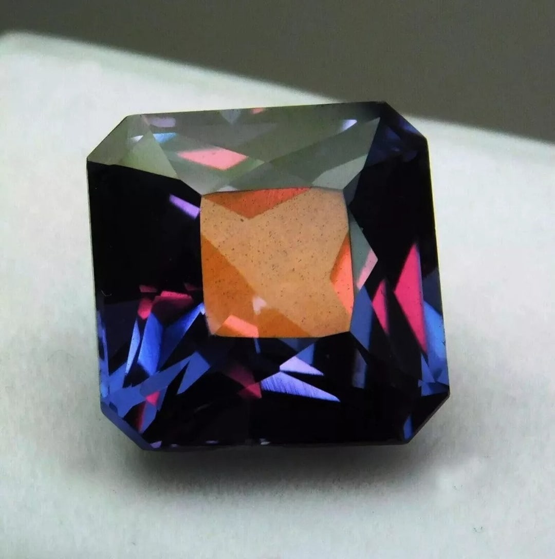 Natural Alexandrite Color Changing Loose Gemstone Radiant Square Cut ...