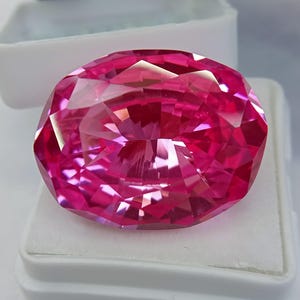 Saphir Rose étoile Naturel - 0.43 Carats, Ovale, Certifié GIL - Inde, Neuf Sans Emballage